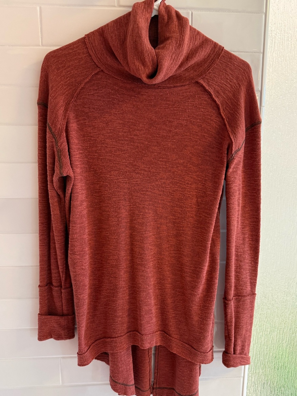 We The Free Women's Cowl Neck Sweater in Rust